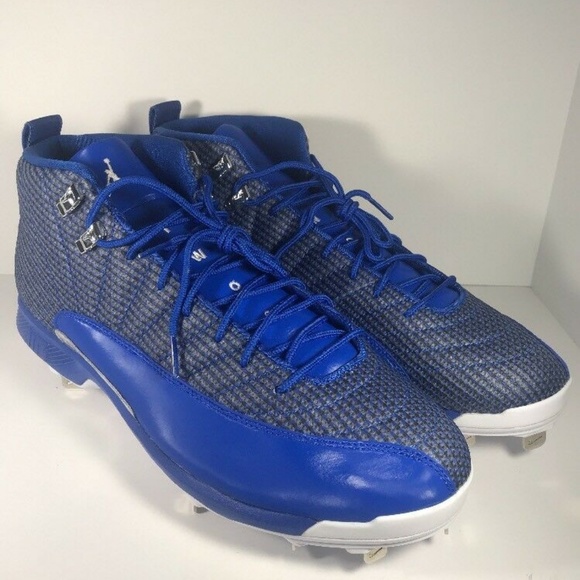 blue jordan baseball cleats